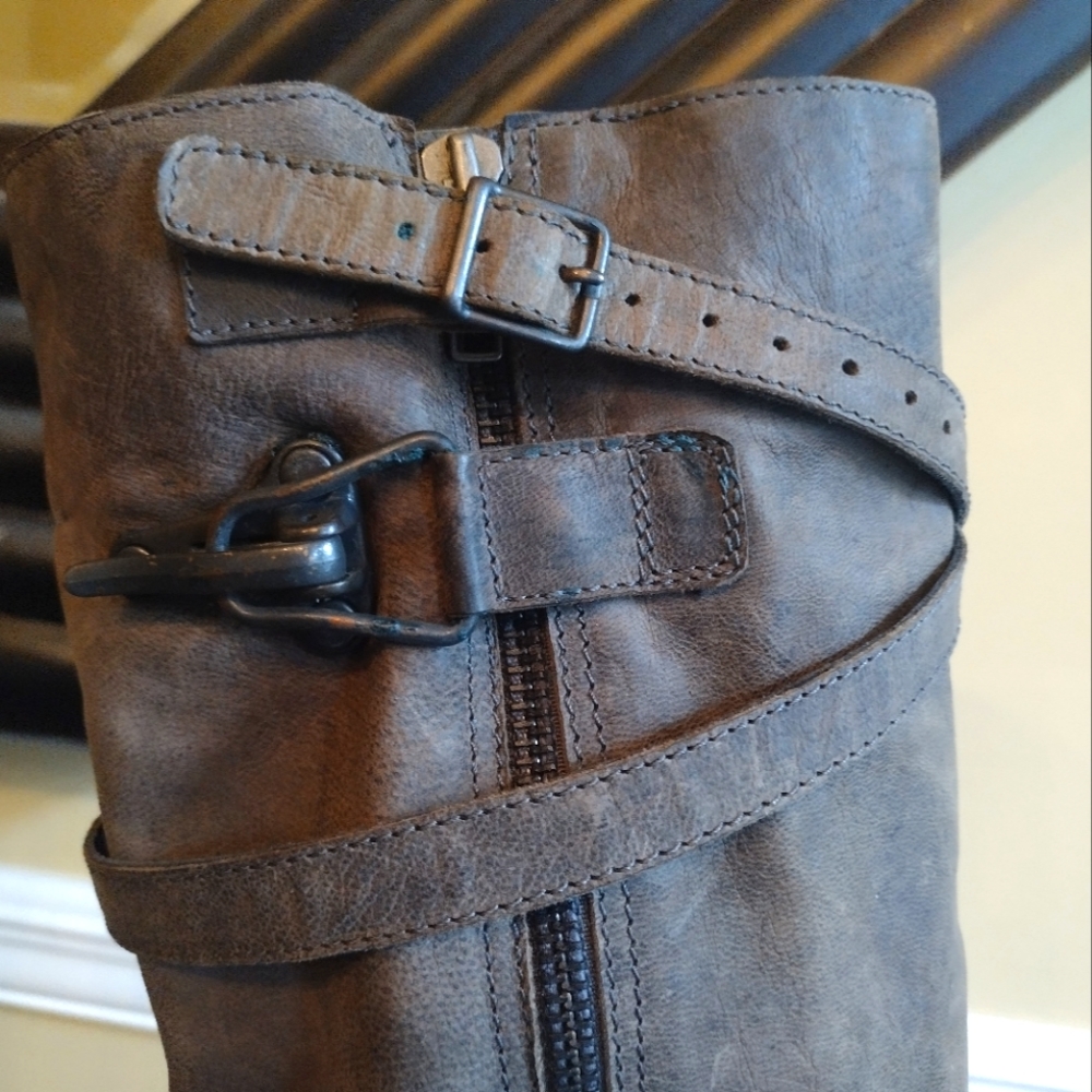 LD Tuttle Grey Artisan Riding Boots Size 40 (10) - Picture 10 of 15